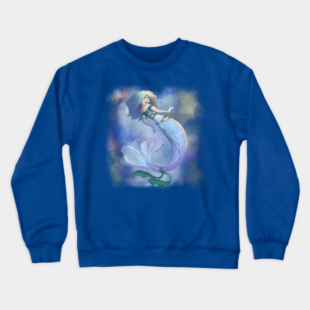 blue mermaid Crewneck Sweatshirt by artsy-Eden